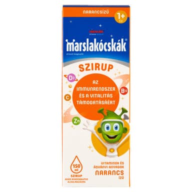 Marslakócskák Szirup Narancs Ízű 1 Éves Kortól - 150 ml