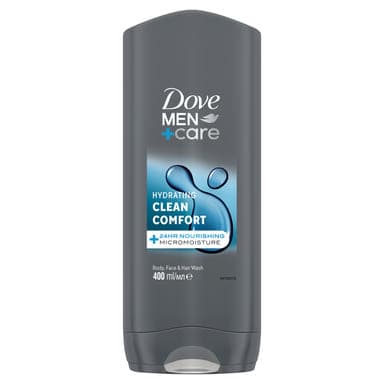 Dove Men+Care tusfürdő Clean comfort - 400 ml