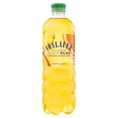 Vöslauer Balance Juicy Plus szénsavas üdítőital marakuja-ananász- és mangó ízű - 750 ml