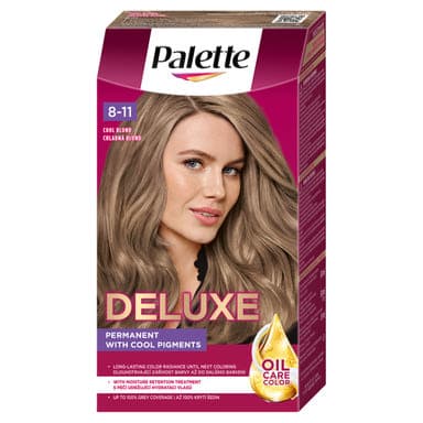 Palette Deluxe tartós hajfesték 8-11 hűvös természetes szőke - 1 db