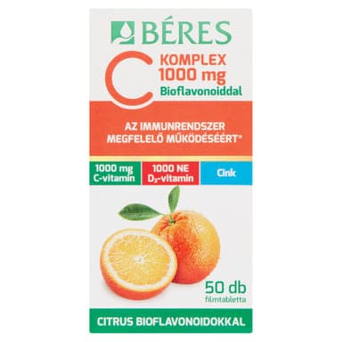 Béres Retartd komplex C-vitamin 100 MG filmtabletta - 50 db