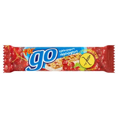 Fit Go ribizlis ízű gluténmentes müzliszelet joghurtos bevonattal - 23 g