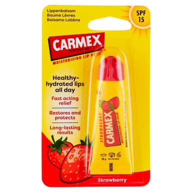 Carmex ajalápoló, tubusos, eper ízzel és illattal - 10 g