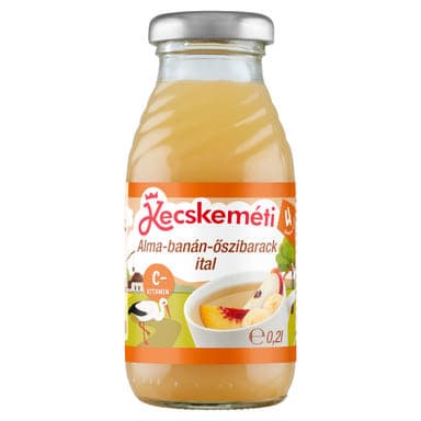 Kecskeméti alma, banán és őszibarack ital 4 hónapos kortól - 200 ml