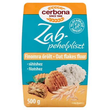 Cerbona finomra őrölt zabpehelyliszt - 500 g