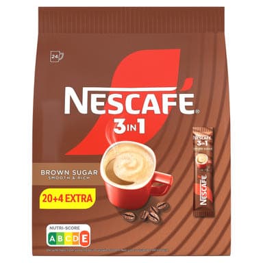 Nescafé 3in1 barna cukros kávéspecialitás 24 db - 17 g