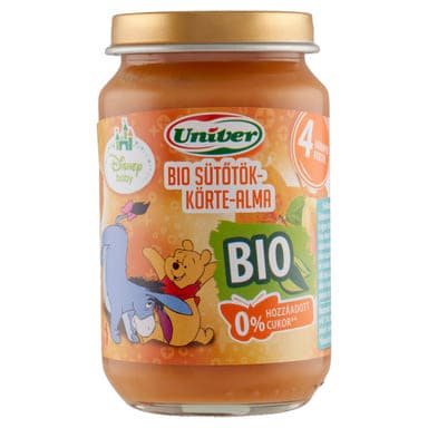 Univer Bébiétel Sütőtök- Körte- Alma Ízesítéssel 4 Hónapos Kortól - 163 g