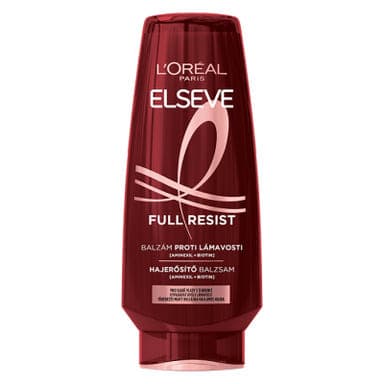 L'Oréal Paris Elseve Full Resist hajerősítő balzsam gyenge, hullásra hajlamos hajra - 200 ml