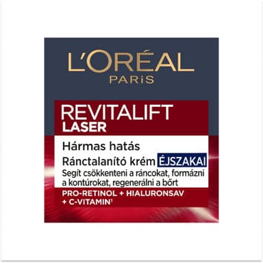 L'Oréal Paris Revitalift Laser X3 öregedésgátló éjszakai arcápoló - 50 ml