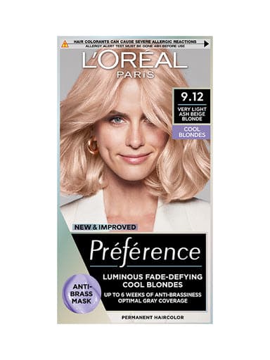 L'Oréal Paris Préférence tartós hajfesték 9.12 Siberia - hideg nagyon világos szőke - 1 db