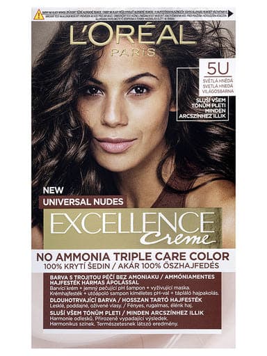 L'Oréal Paris Excellence Universal Nudes hajfesték, light brown 5U - 1 db