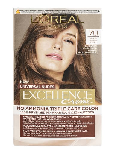 L'Oréal Paris Excellence Universal Nudes hajfesték, blonde 7U - 1 db