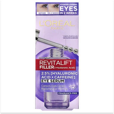 L'Oréal Paris Revitalift Filler szemkörnyék szérum 2,5% hialuronsavval - 20 ml