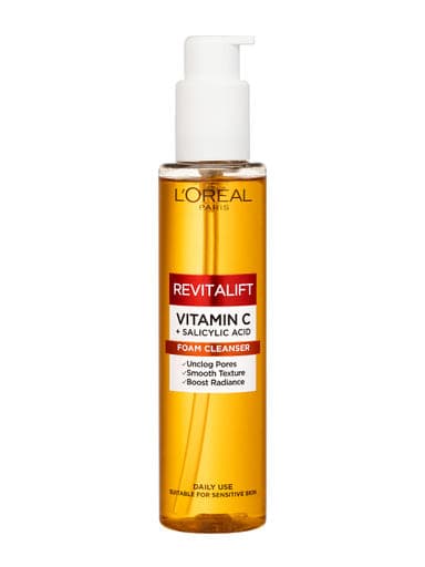 L'Oréal Paris Revitalift C-vitamin + Szalicilsav habzó arctisztító - 150 ml