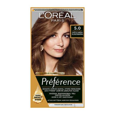 L'Oréal Paris Préférence tartós hajfesték /5.0 világos barna - 174 ml