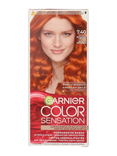 Garnier Color Sensation tartós hajfesték /7.40 Amber Light - 110 ml