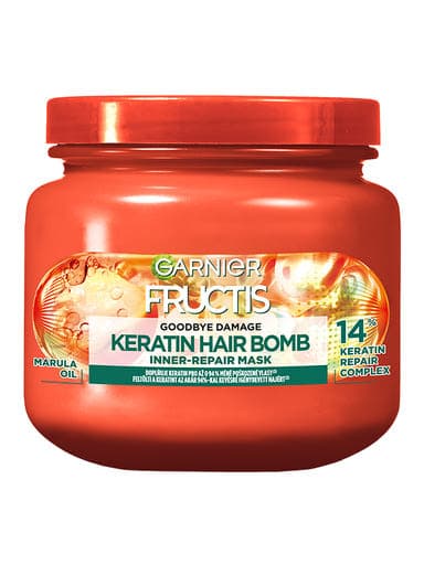 Garnier Fructis Goodbye Damage Keratin Hair Bomb hajmaszk - 320 ml
