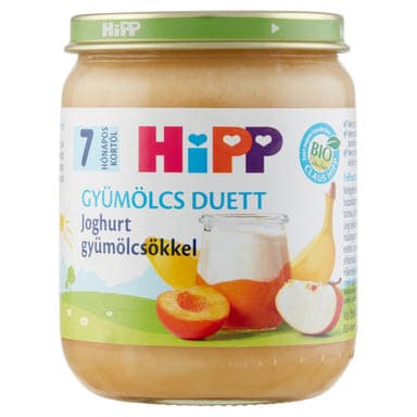 Hipp Bébijoghurt Gyümölcs Ízesítéssel 7 Hónapos Kortól - 160 g