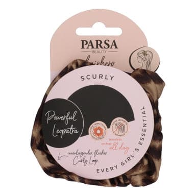 Parsa Beauty hajgumi rózsaszin, fekete, leo mintas - 1 db