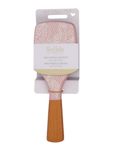 Solida mini nyírfa hajkefe /csipke, leopárd - 1 db
