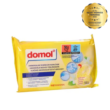 Domol Citrom Tisztítókendő - 50 db
