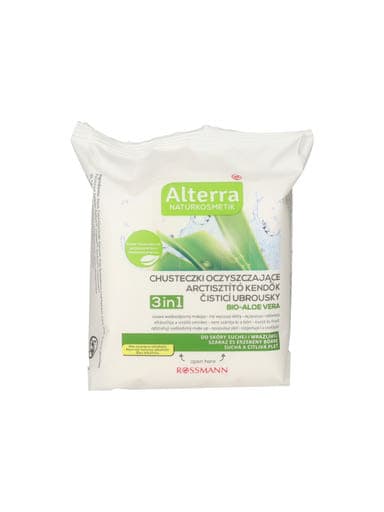 Alterra tisztító kendő Aloe Verával - 25 db