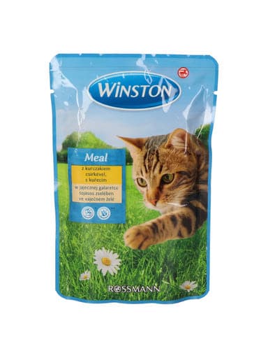 Winston alutasak macskáknak, csirkehússal és tojással - 100 g