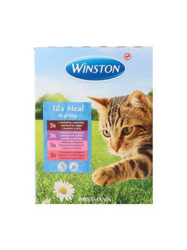 Winston Fenséges Menü alutasak macskáknak, multipack (12x100 g) - 1200 g