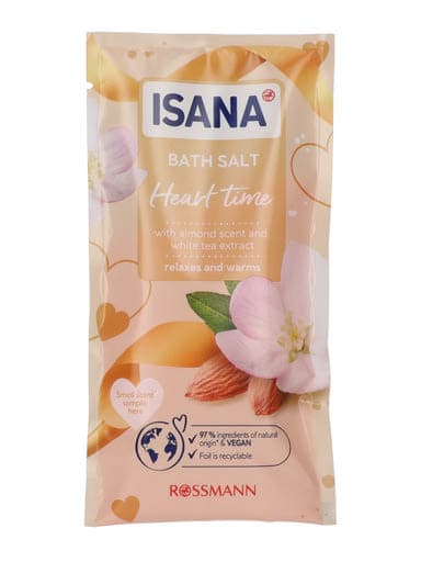 Isana Herzenszeit fürdősó - 80 g