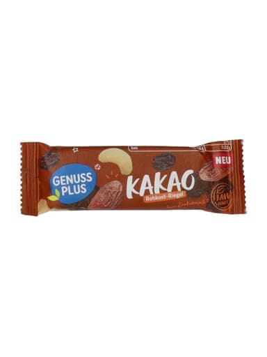 Genuss Plus kakaós szelet datolyával, kesudióval és mazsolával - 35 g