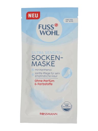 Fuss Wohl Ultra Sensitive zokni-maszk 1 pár - 1 db
