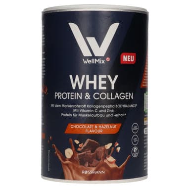 Well Mix Whey Protein&Kollagén fehérje csoki-mogyoró ízzel - 350 g