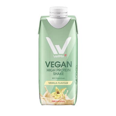 WellMix Vegán magas fehérjetartalmú ital vanília Ízű - 330 ml