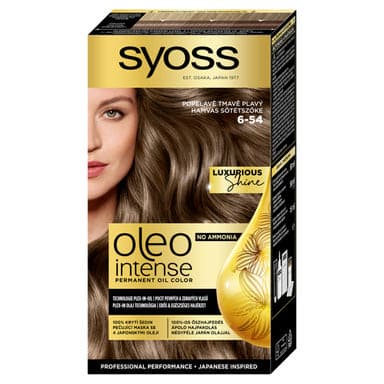 Syoss Oleo Intense tartós hajfesték 6-54 hamvas sötétszőke - 1 db