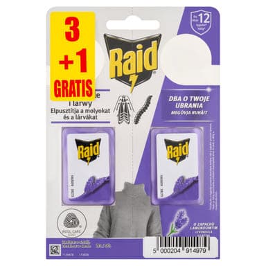 Raid molyriasztó zselé levendula illattal 3+1 db - 1 db