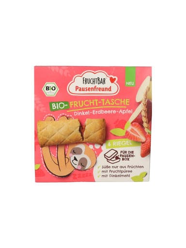 Fruchtbar Bio gyümölcsös párna, eper+málna+tönköly - 132 g