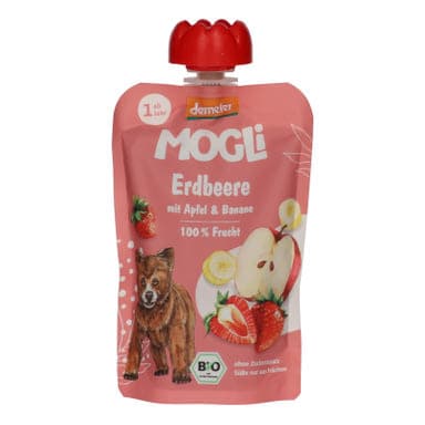 Mogli Bio eper-alma-banán gyümölcspüré - 100 g