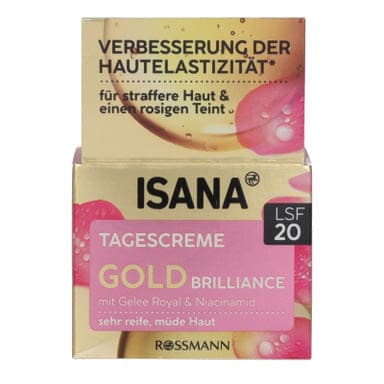 Isana Gold Brilliance nappali arckrém LSP20 - 50 ml
