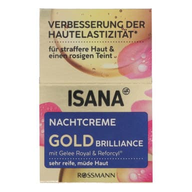 Isana Gold Brilliance éjszakai arckrém - 50 ml