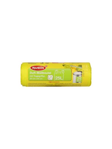 Rubin Köthető Füllel, Citrom Illattal 25 L Szemetes Zsák - 25 db