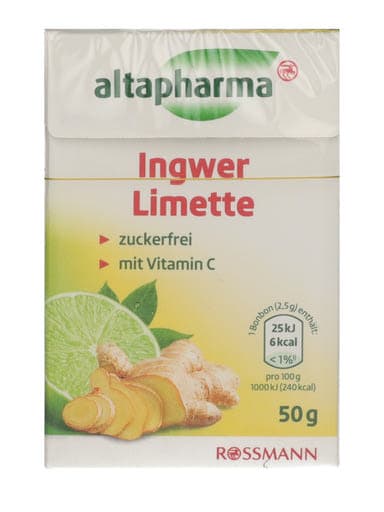 Altapharma Gyömbér-Lime Cukorka - 50 g