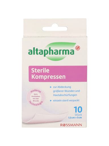 Altapharma sebtapasz steril, 7,5 x 5 cm - 10 db