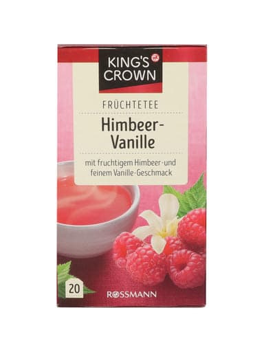 King's Crown Tea málna-vanila - 60 g