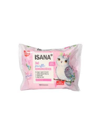 Isana 3in1 tisztító kendő, állatos - 25 db
