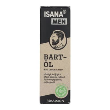 Isana Men Premium szakállápoló olaj argán&jojoba - 30 ml