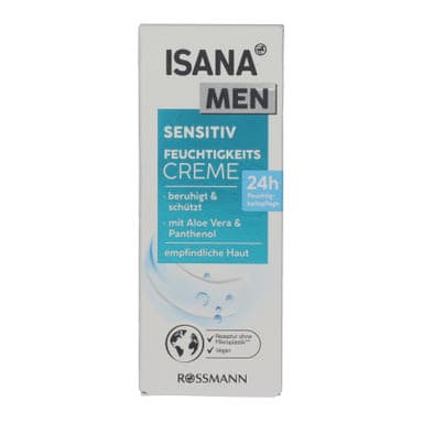 Isana Men Senstive Hydro Power hidratáló arckrém - 75 ml