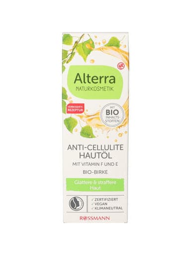 Alterra bőrápoló olaj anti-cellulit nyírfa - 100 ml