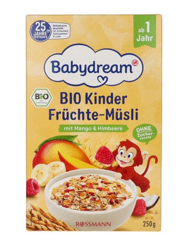 Babydream bio gyümölcsös müzli 1 éves kortól - 250 g