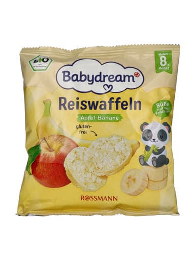Babydream Bio rizskorong alma, banán 8 hónapos kortól - 35 g