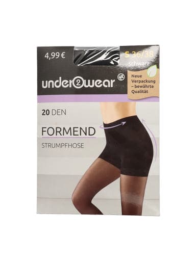 Underwear Formed alakformáló harisnya, fekete, 20 den, S - 1 db